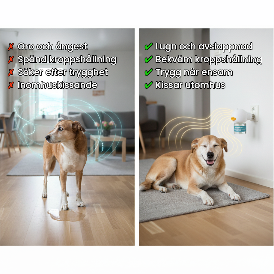 Förvandla din hunds inomhuskissande, skällande och oro – snabbt, enkelt och skonsamt!